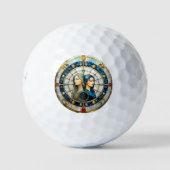 Zodiac - Gemini Die Zwillinge Golfball (Vorderseite)