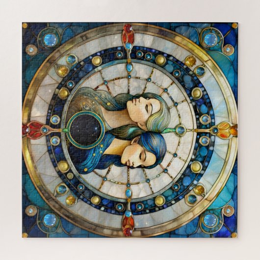 Zodiac - Gemini Die Zwillinge Puzzle (Horizontal)