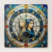 Zodiac - Gemini Die Zwillinge Puzzle (Vertikal)