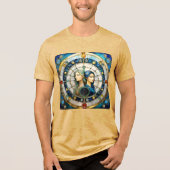 Zodiac - Gemini Die Zwillinge Tri-Blend Shirt (Vorderseite)