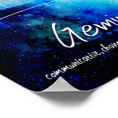 Zodiac : Gemini-Eigenschaften Poster (Ecke)