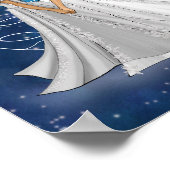 Zodiac Gemini Goddess mit Planet-Merkur Poster (Ecke)