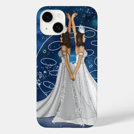 Zodiac Gemini Goddess With Planet Mercury  Case-Mate iPhone Hülle (Rückseite)