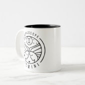 Zodiac GEMINI Horoscope Design Zweifarbige Tasse (Vorderseite Links)