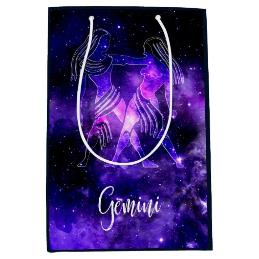 Zodiac : Gemini Mittlere Geschenktüte (Vorderseite)
