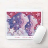 Zodiac Gemini-Mousepad Mousepad (Mit Mouse)