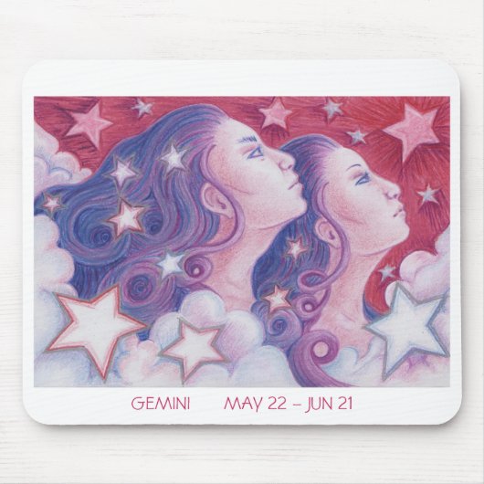 Zodiac Gemini-Mousepad Mousepad (Vorne)