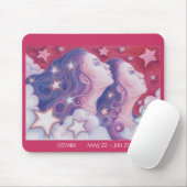 Zodiac Gemini Mousepad wagt (Mit Mouse)