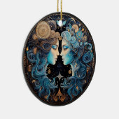 Zodiac Gemini Personalisiert Astrologie Ornament (Rechts)