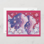 Zodiac Gemini Postkarte (Vorne/Hinten)