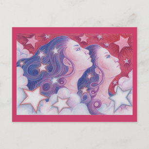 Zodiac Gemini Postkarte