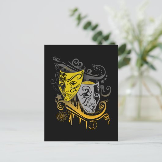 Zodiac - Gemini Postkarte (Stehend Vorderseite)