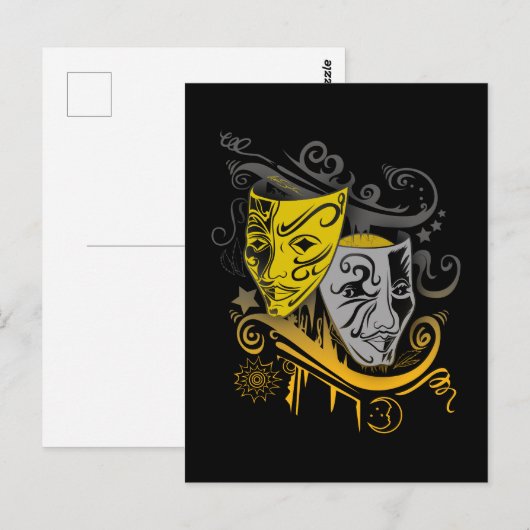 Zodiac - Gemini Postkarte (Vorne/Hinten)