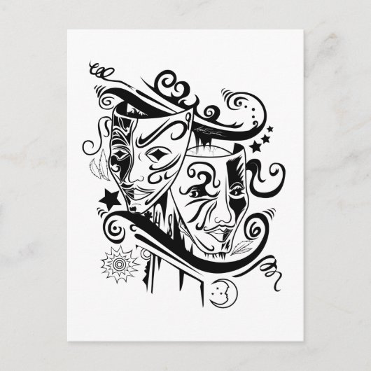 Zodiac - Gemini Postkarte (Vorderseite)