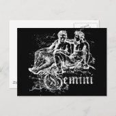 Zodiac Gemini Postkarte (Vorne/Hinten)