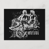 Zodiac Gemini Postkarte (Vorderseite)