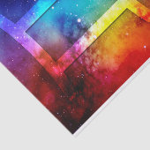 Zodiac : Gemini Rainbow Space Seidenpapier (Ausschnitt)