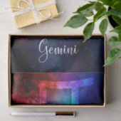 Zodiac : Gemini Rainbow Space Seidenpapier (Geschenk)