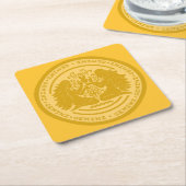 Zodiac Gemini Rechteckiger Pappuntersetzer (angewinkelt)