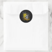 Zodiac - Gemini Runder Aufkleber (Tasche)
