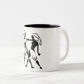 ZODIAC GEMINI SIGN ZWEIFARBIGE TASSE (VorderseiteRechts)