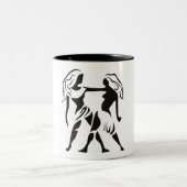 ZODIAC GEMINI SIGN ZWEIFARBIGE TASSE (Mittel)