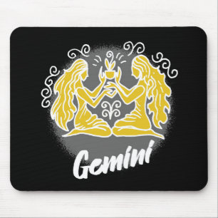 Zodiac Gemini Symbol Mousepad