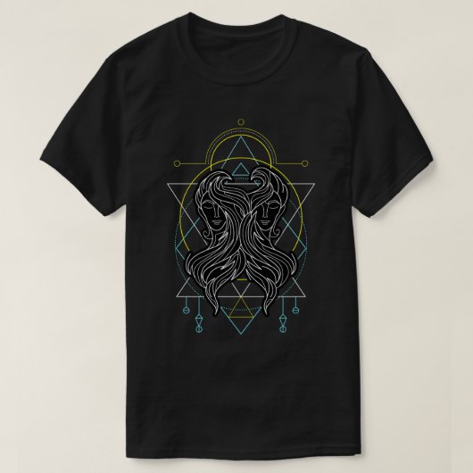 Zodiac Gemini T-Shirt (Design vorne)