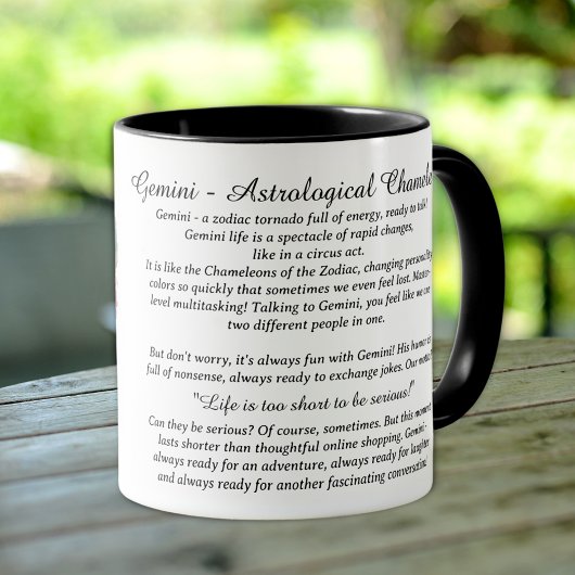 Zodiac Gemini Tasse