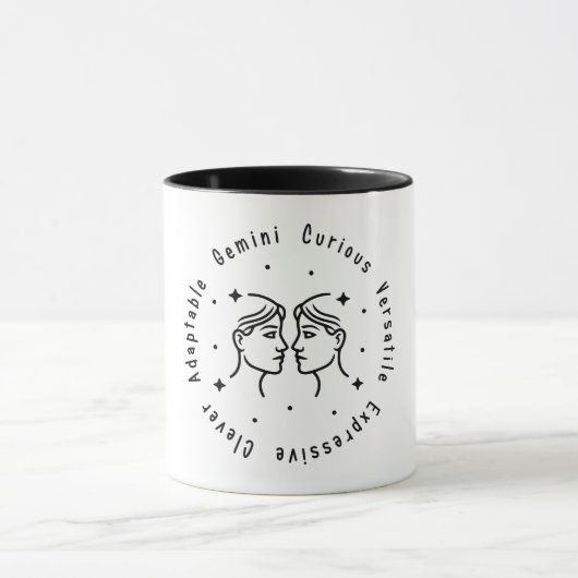 Zodiac Gemini Tasse (Zentrum)
