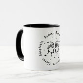 Zodiac Gemini Tasse (Vorderseite Links)