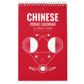 Zodiac Geometrie: Mondkalender Art Kalender (Titelbild)