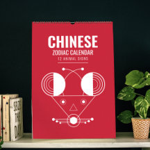 Zodiac Geometrie: Mondkalender Art