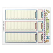 Zodiac Goal Planner Custom Notepad Notizblock (Vorderseite)