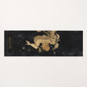 Zodiac Goddess | Cosmic Gold Aquarius Astrologie Yogamatte (Vorderseite (Horizontal))