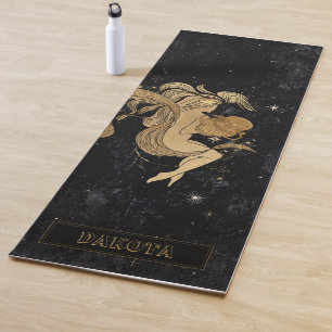 Zodiac Goddess Cosmic Gold Aquarius Astrologie Yogamatte