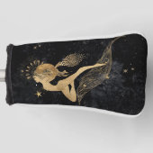 Zodiac Goddess | Cosmic Gold Aries Astrologie Golf Headcover (Vorderseite)