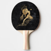 Zodiac Goddess | Cosmic Gold Aries Astrologie Tischtennis Schläger (Vorderseite)
