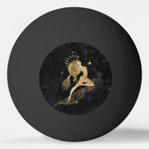 Zodiac Goddess Cosmic Gold Aries Astrologie Tischtennisball