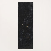 Zodiac Goddess | Cosmic Gold Aries Astrologie Yogamatte (Rückseite)