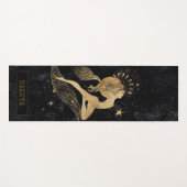 Zodiac Goddess | Cosmic Gold Aries Astrologie Yogamatte (Vorderseite (Horizontal))