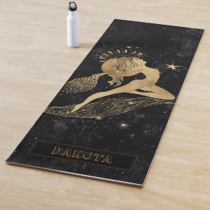 Zodiac Goddess Cosmic Gold Aries Astrologie Yogamatte