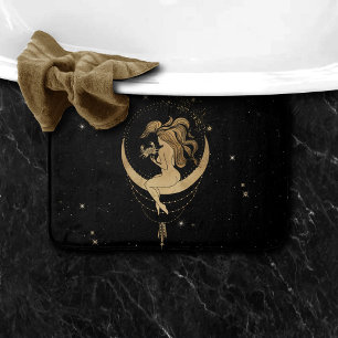 Zodiac Goddess Cosmic Gold Cancer Astrologie Badematte