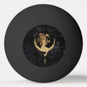 Zodiac Goddess Cosmic Gold Cancer Astrologie Tischtennisball
