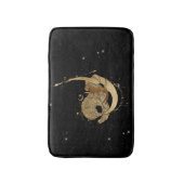 Zodiac Goddess | Cosmic Gold Capricorn Astrologie Badematte (Vorderseite Vertikal)