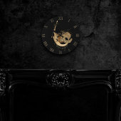 Zodiac Goddess | Cosmic Gold Capricorn Astrologie Runde Wanduhr