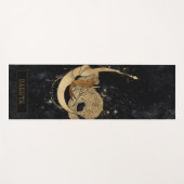 Zodiac Goddess | Cosmic Gold Capricorn Astrologie Yogamatte (Vorderseite (Horizontal))