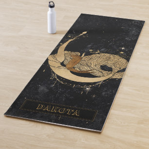 Zodiac Goddess Cosmic Gold Capricorn Astrologie Yogamatte