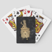 Zodiac Goddess | Cosmic Gold Leo Astrologie Spielkarten (Rückseite)