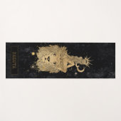 Zodiac Goddess | Cosmic Gold Leo Astrologie Yogamatte (Vorderseite (Horizontal))